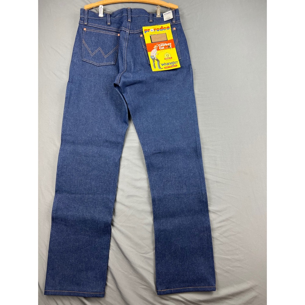 Wrangler Jeans Mens 33x33 13MWZ Cowboy Cut Rigid Indigo Denim New With Tags